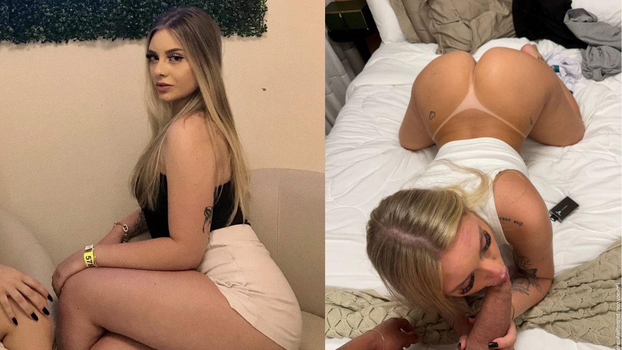 Novinha loira muito gostosa de SC foi vazada mamando gostoso 2